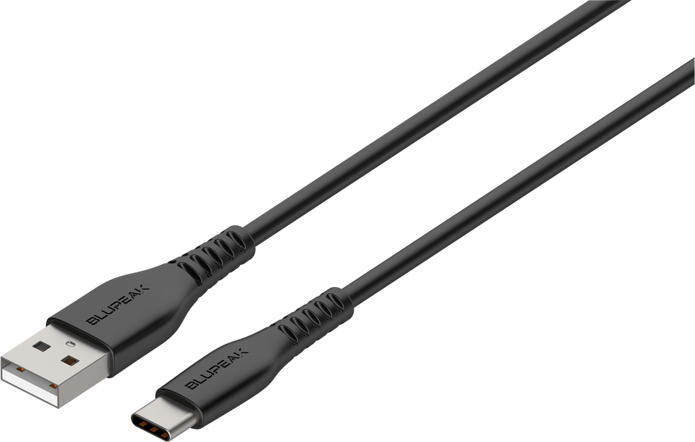 Blupeak USB-C to USB-A Charge/Sync Cable - Black