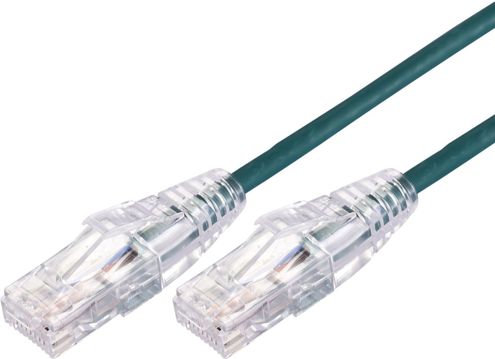 Blupeak Ultra Thin CAT 6A UTP LAN Cable - Green