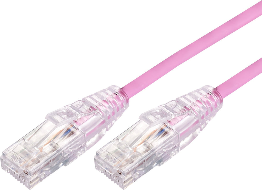 Blupeak Ultra Thin CAT 6A UTP LAN Cable - Pink