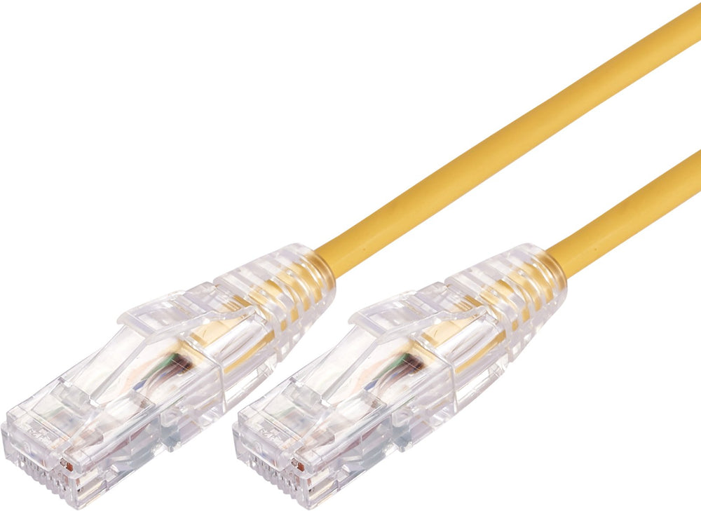 Blupeak Ultra Thin CAT 6A UTP LAN Cable - Yellow
