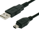 Blupeak USB 2.0 Cable USB-A Male to Mini USB Male - BluPeak