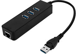 Blupeak USB 3.0 to RJ45 Gigabit Ethernet Adapter + 3 USB Hub - BluPeak